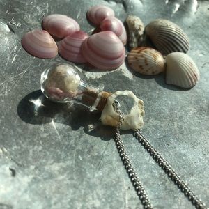 RARE PINK CORAL for Caribbean - message in bottle